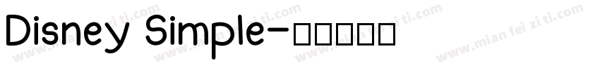 Disney Simple字体转换